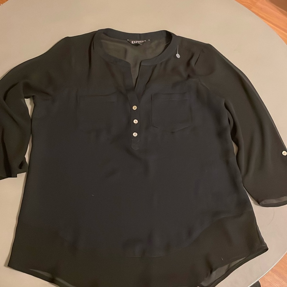 Express top Chiffon sleeves  size XS